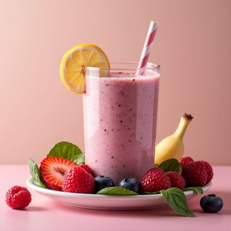 Vibrant Mixed Fruit Smoothie