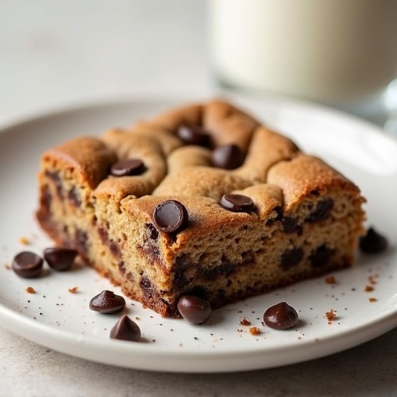 Protein-Packed Almond Flour Chocolate Chip Cookie Cake