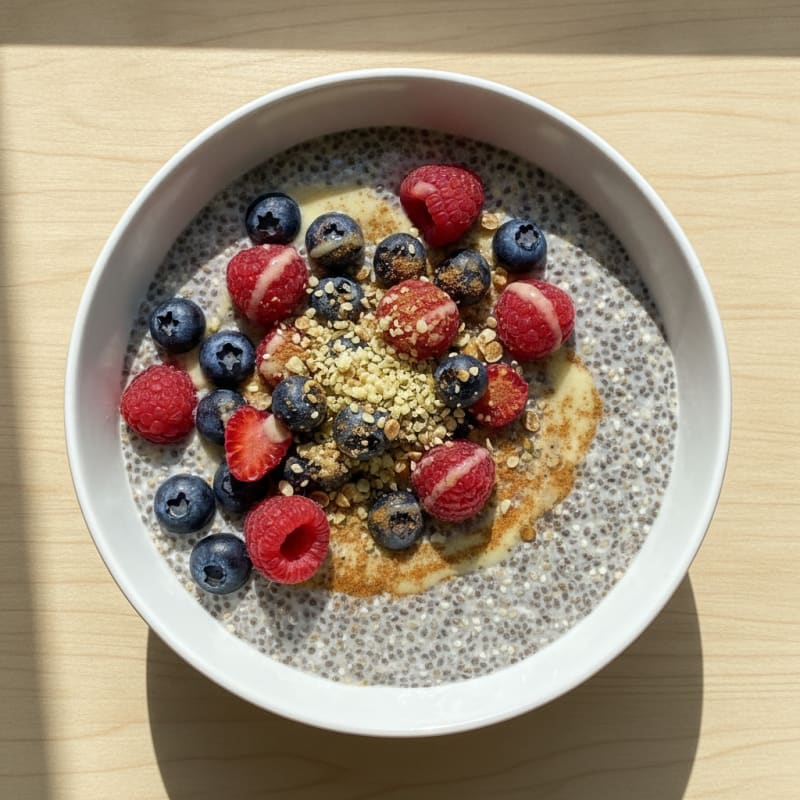 Mixed Berry Chia Seed Pudding