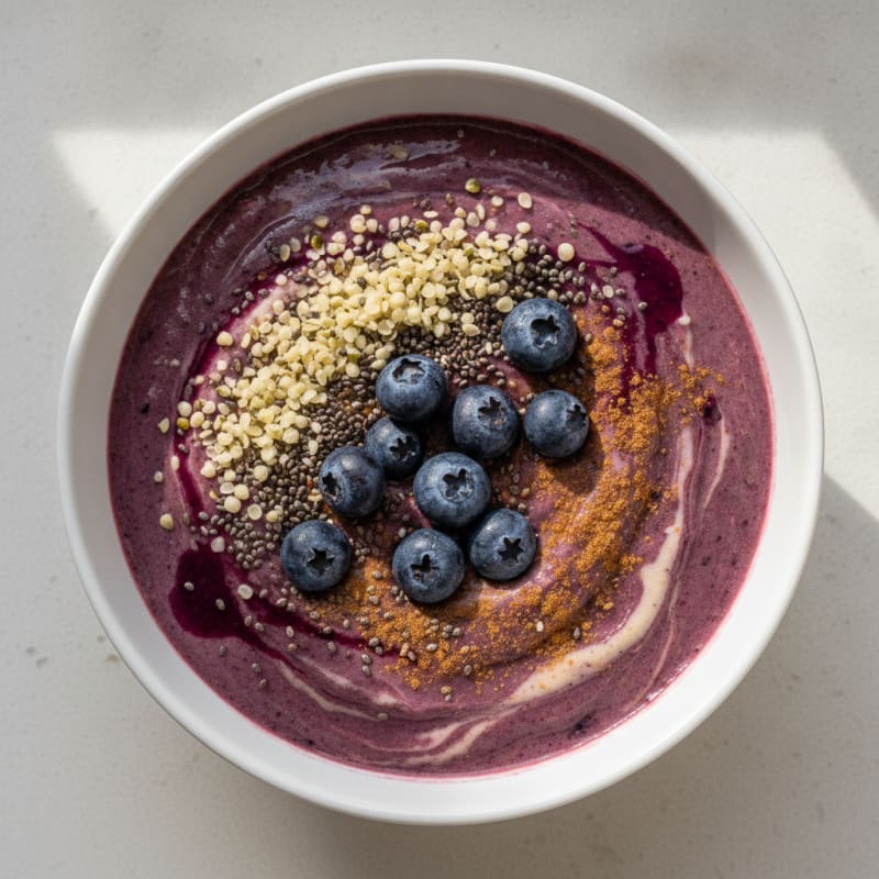 Mixed Berry Protein Smoothie Bowl