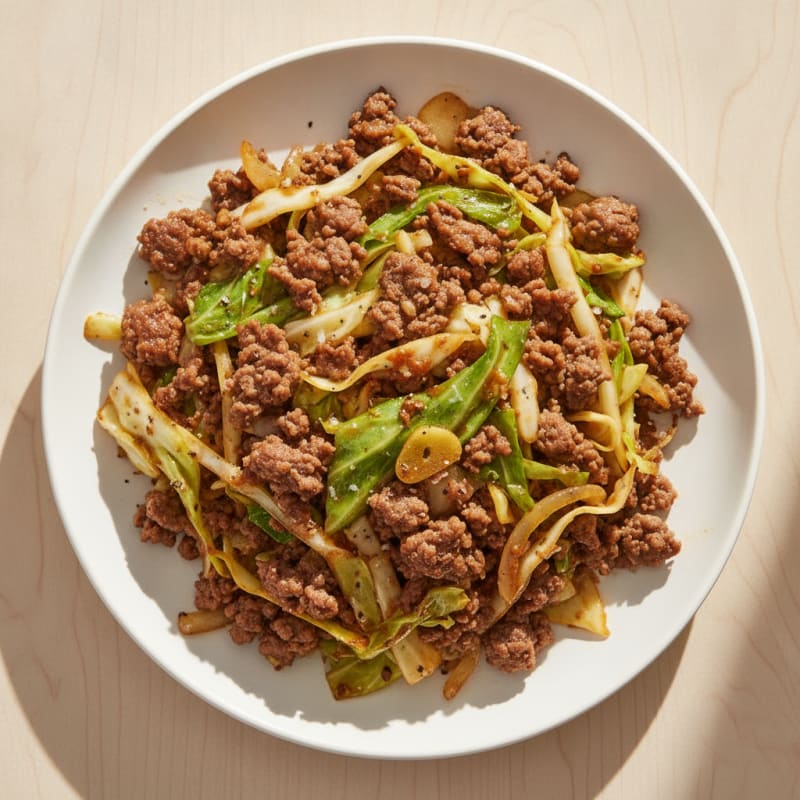 Ground Beef and Cabbage Skillet