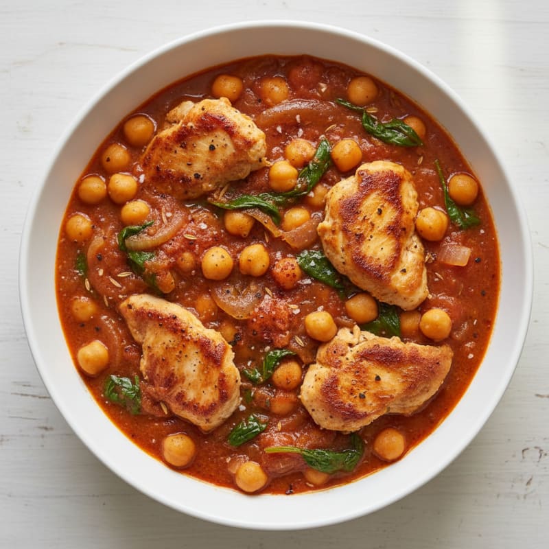 Smoky Spiced Chickpea and Tomato Curry