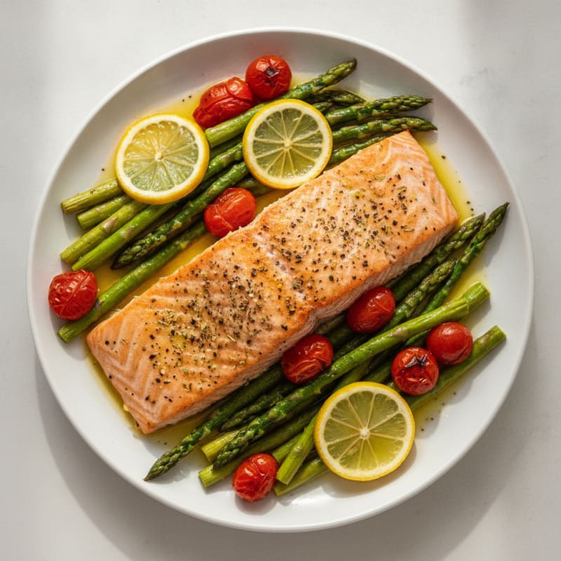 Sheet Pan Lemon Herb Salmon