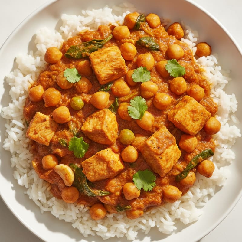 Hearty Chana Masala with Basmati Rice