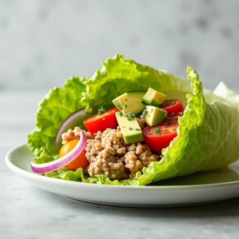 Creamy Avocado Turkey Lettuce Wrap