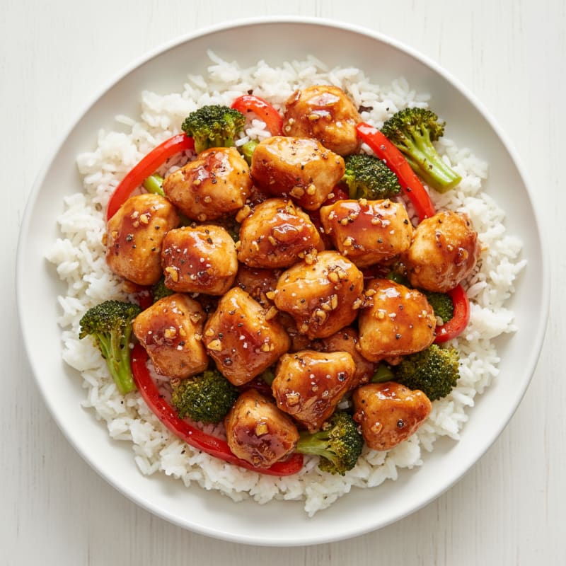 Crispy Honey-Garlic Chicken Stir-Fry