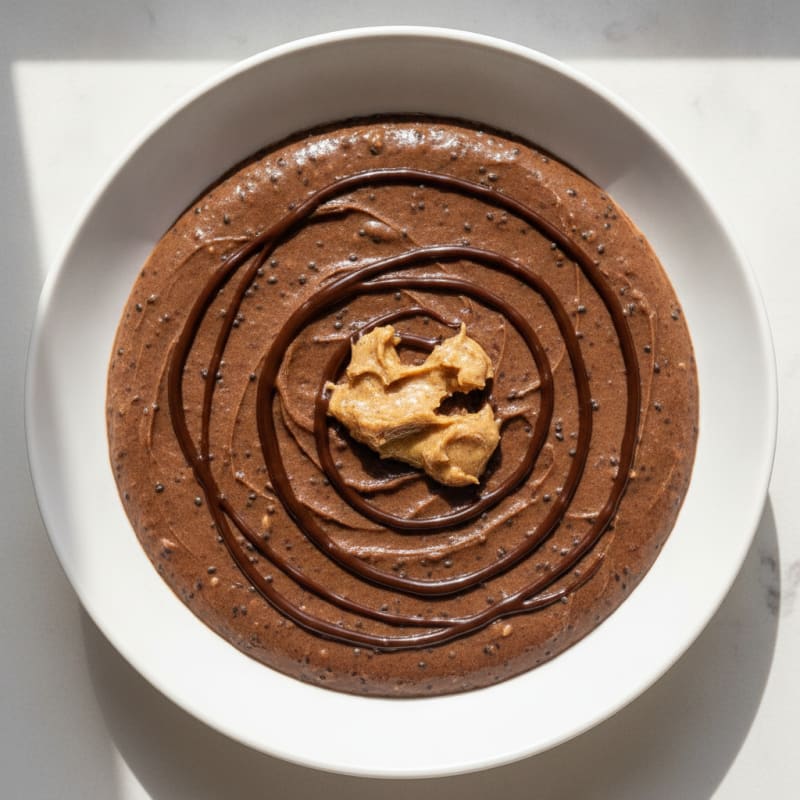 Silky Chocolate Protein Pudding with Chia Seeds