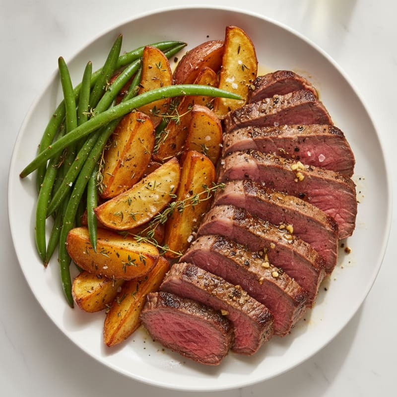 Garlic Herb Roasted Beef and Potatoes