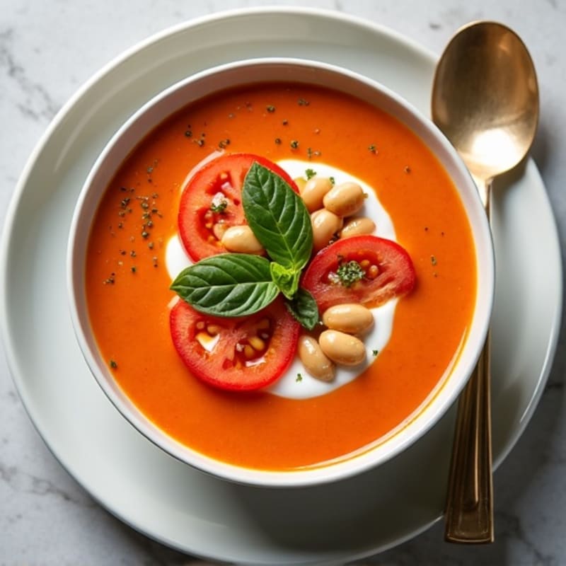 Creamy Fresh Tomato Basil Soup