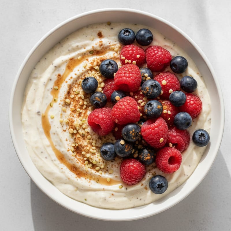 Yogurt Chia Seed Pudding with Berries