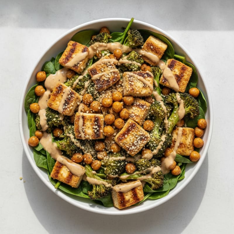 Roasted Vegetable and Chickpea Buddha Bowl
