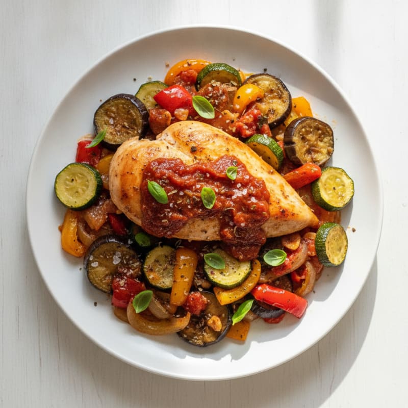 Roasted Vegetable Ratatouille with Herbs