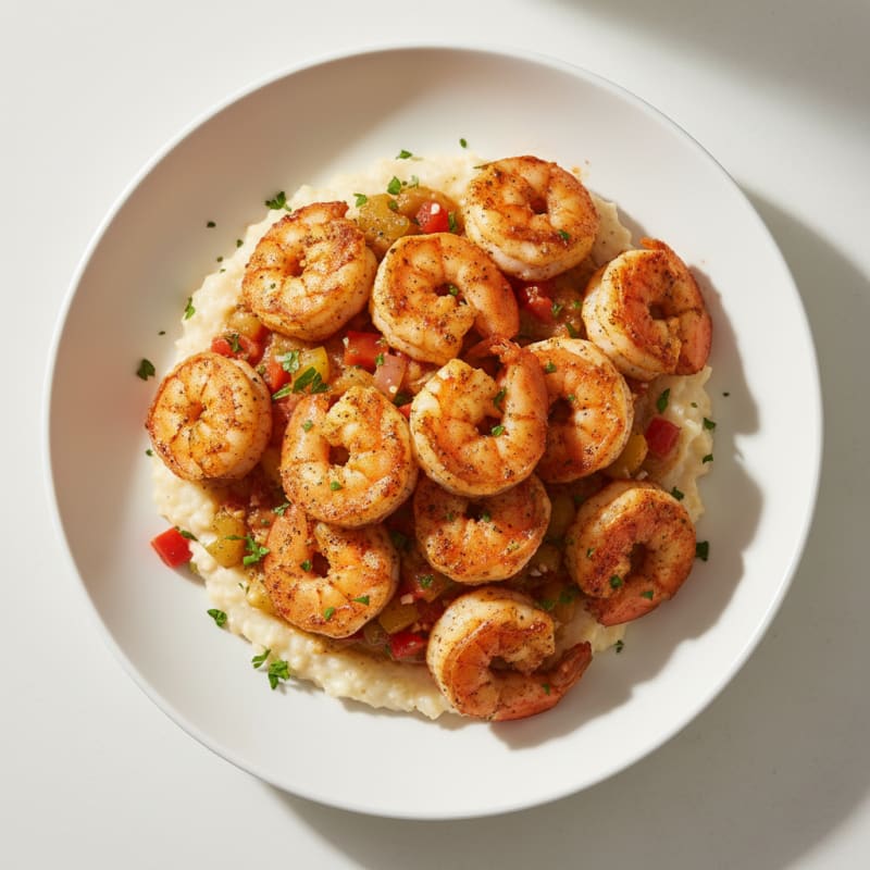 Cajun Shrimp with Creamy Grits