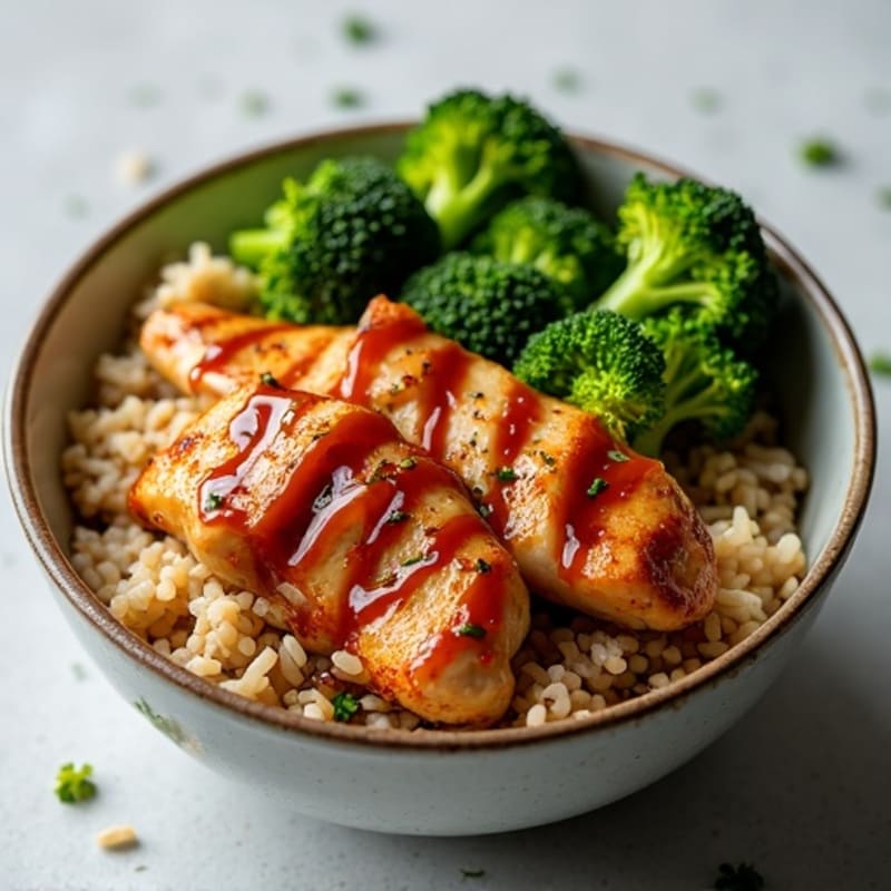Sticky Ginger-Garlic Teriyaki Chicken Bowl