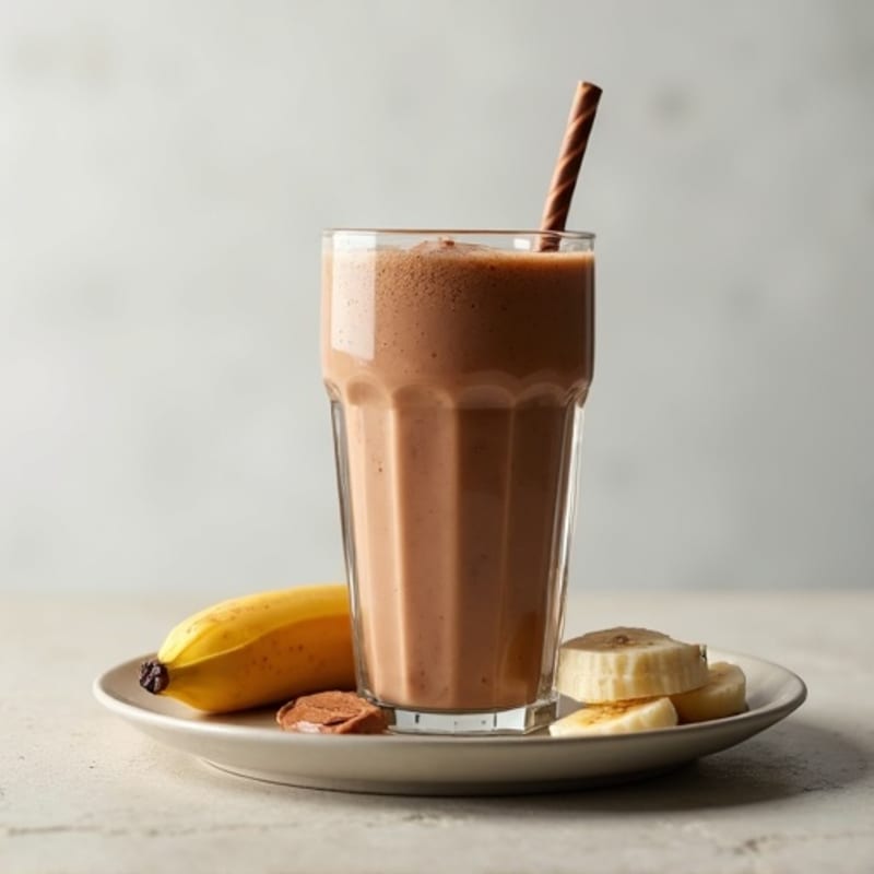 Creamy Chocolate Peanut Butter Protein Smoothie