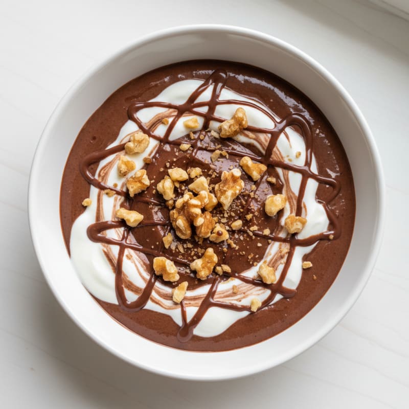 Silky Chocolate Protein Pudding with Greek Yogurt