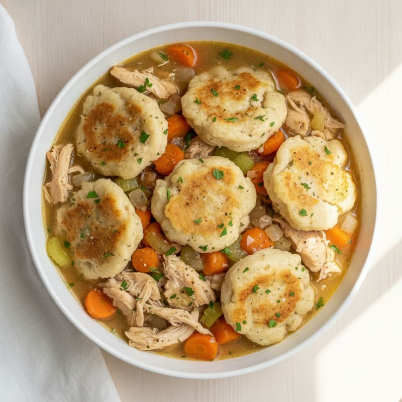 Homestyle Chicken and Herb Dumplings