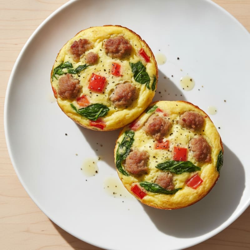 Baked Egg and Sausage Muffins