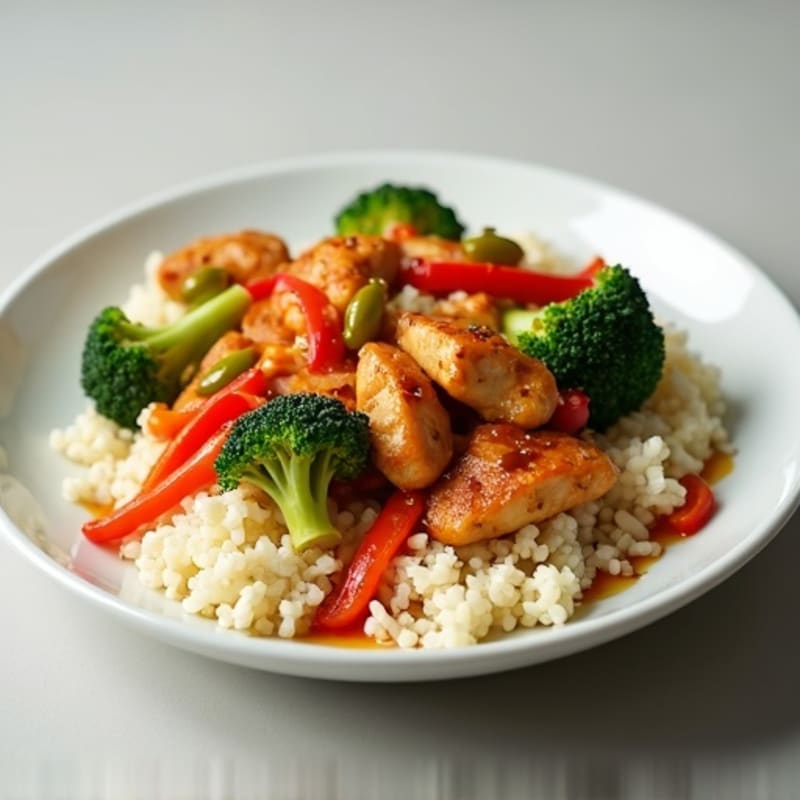 Cauliflower Rice Chicken Stir-Fry