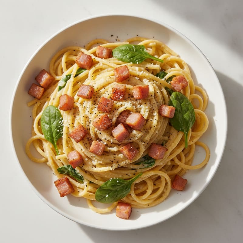 Classic Carbonara with Crispy Pancetta