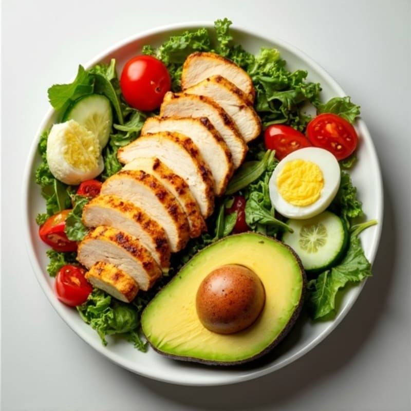 Fresh Chicken Cobb Salad with Creamy Avocado