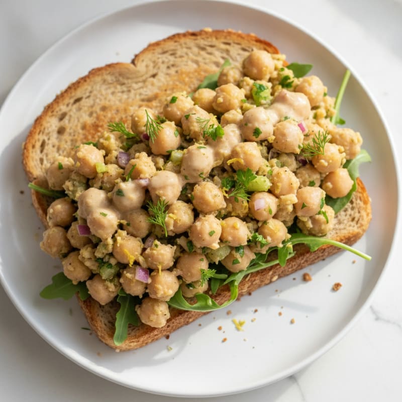 Lemon-Herb Chickpea Salad Sandwich