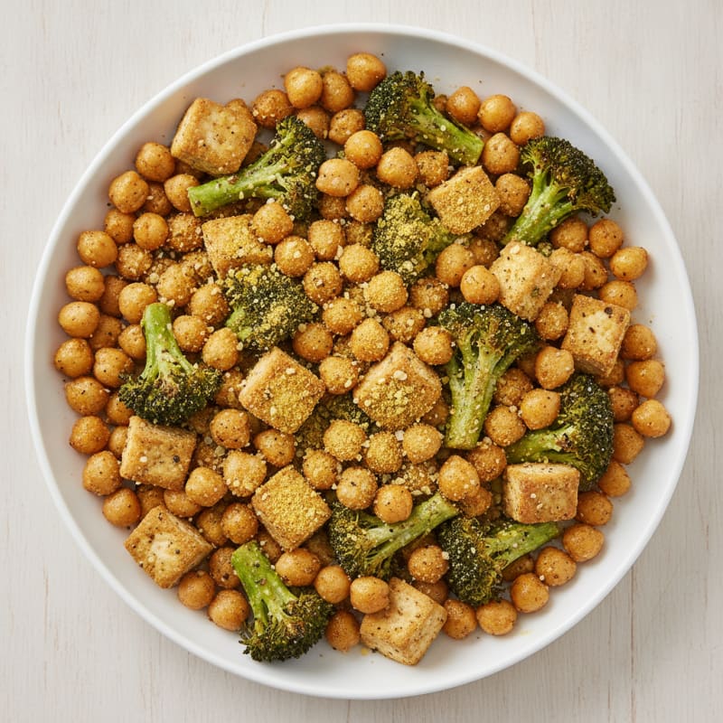Roasted Vegetable and Chickpea Bowl