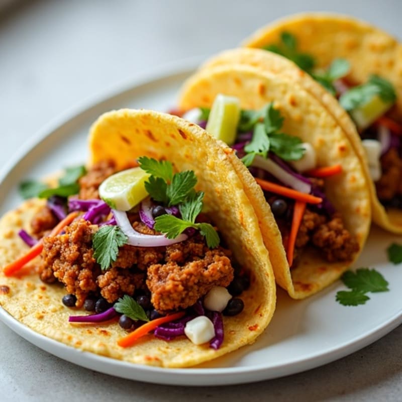 Smoky Jackfruit Tacos with Fresh Lime Slaw
