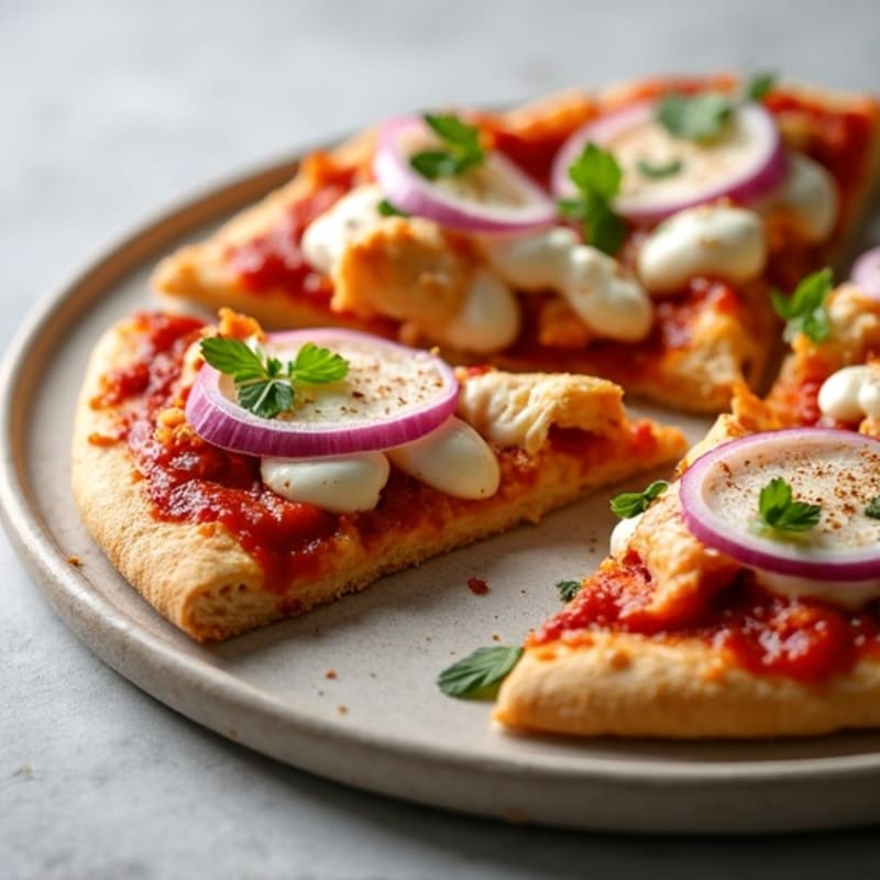 Crispy BBQ Ranch Chicken Flatbread Pizza