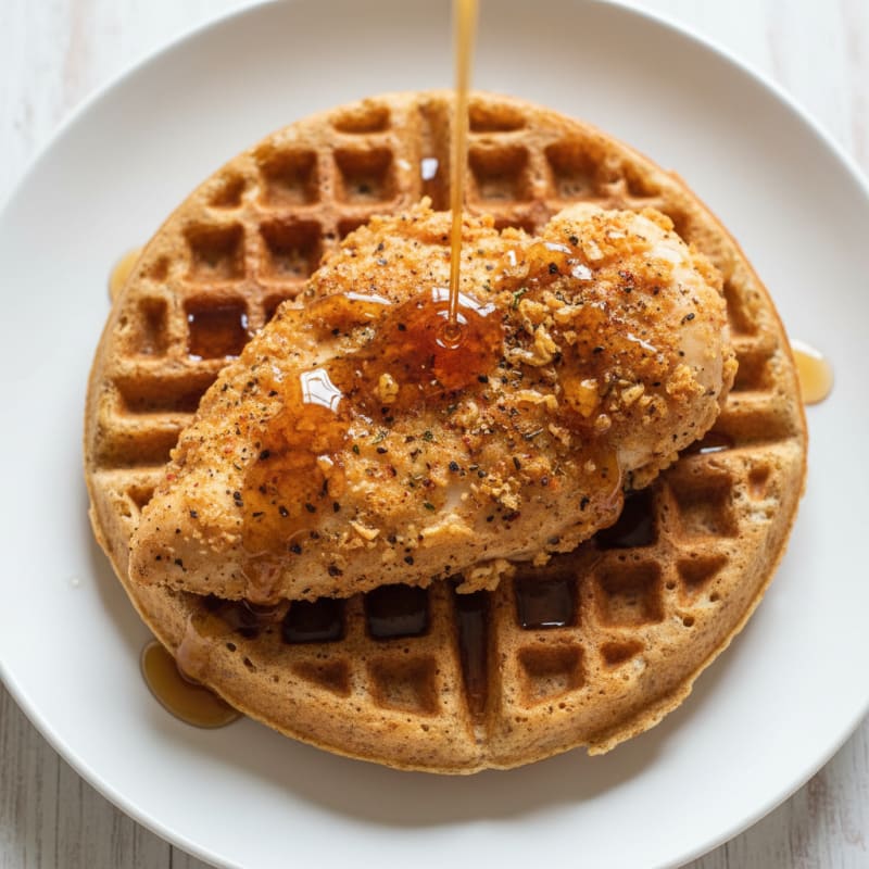 Buttermilk Fried Chicken with Maple Waffles