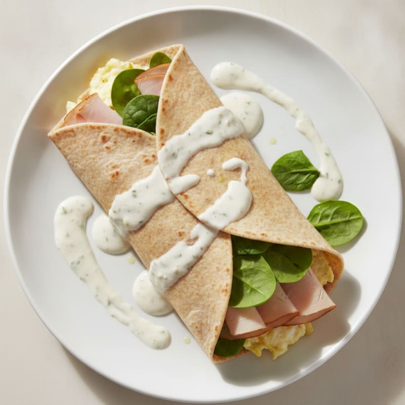 Turkey & Spinach Egg White Wrap