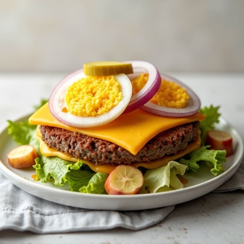 Lean Ground Beef Protein-Packed Chopped Big Mac Salad