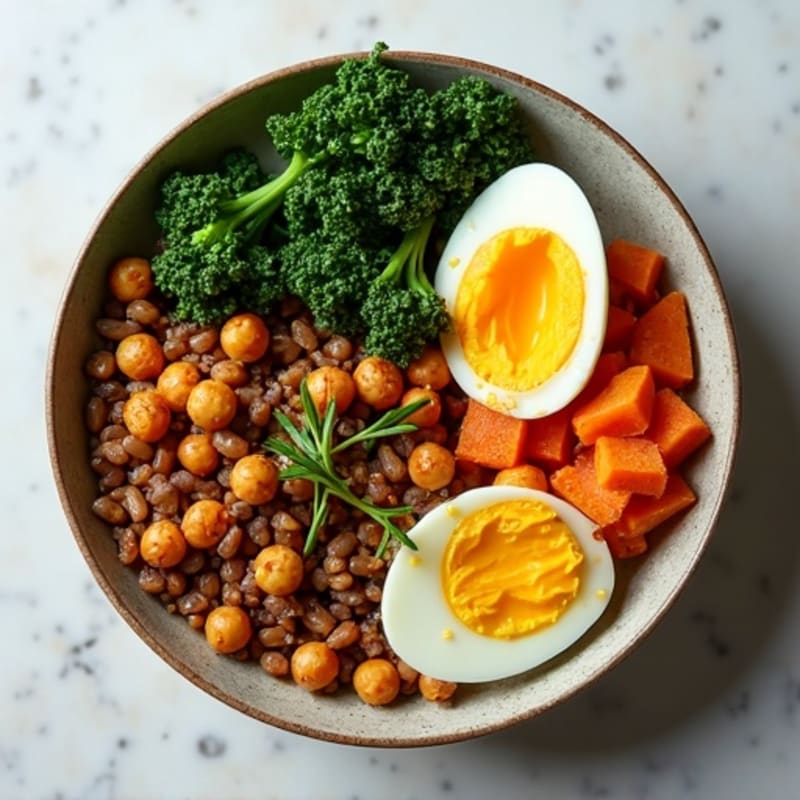 Herb-Roasted Lentil and Sweet Potato Bowl