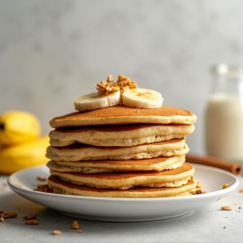 Fluffy Protein-Packed Banana Greek Yogurt Pancakes