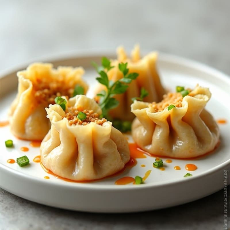 Lightened-Up Chicken and Cauliflower Dumplings