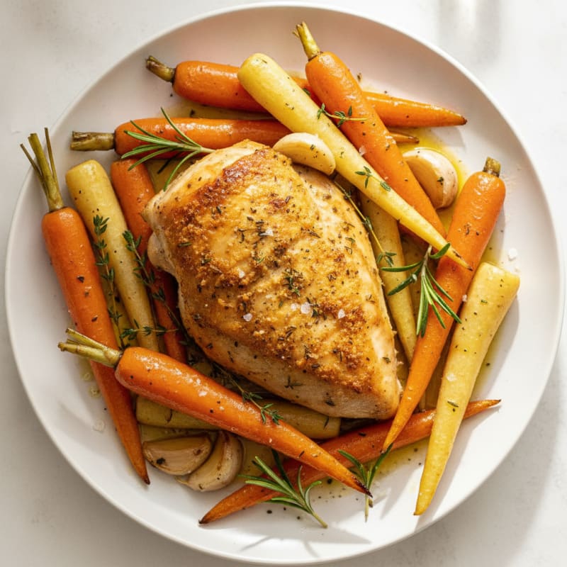 Herb-Roasted Chicken with Root Vegetables