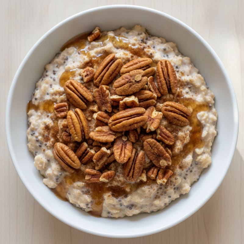 Maple Pecan Overnight Oats