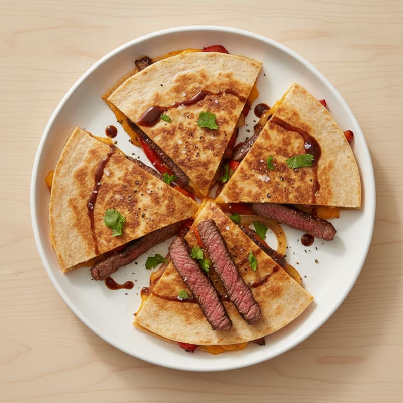 Seared Steak and Pepper Quesadillas