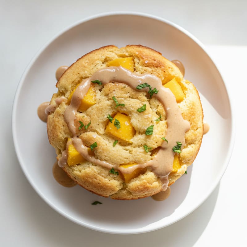 Mango Protein Mug Cake