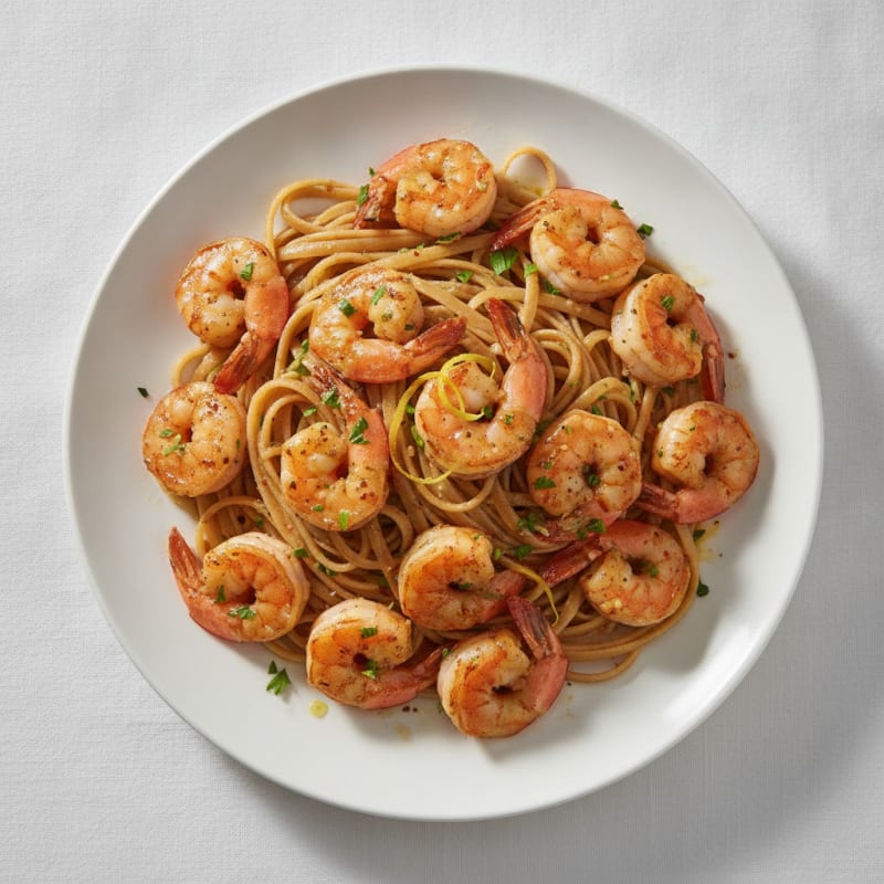 Garlic Butter Shrimp Scampi with Linguine