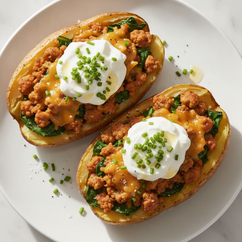 Loaded Baked Potatoes with Chives