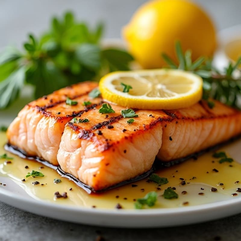 Lemon Herb Grilled Salmon
