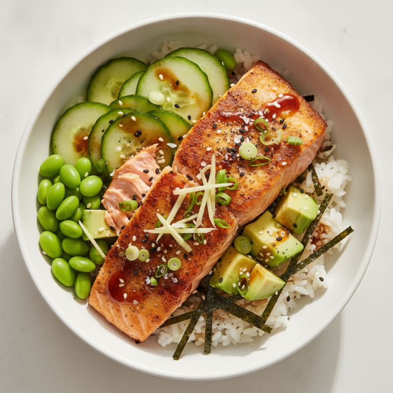 Salmon Sushi Rice Bowl