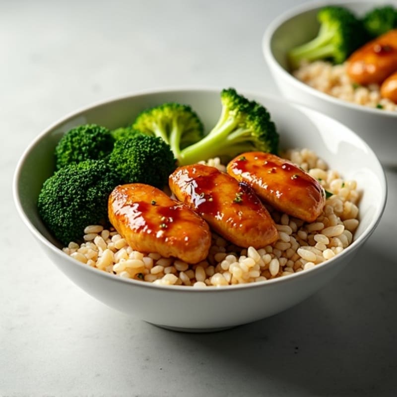 Sticky Garlic-Ginger Teriyaki Chicken Bowl