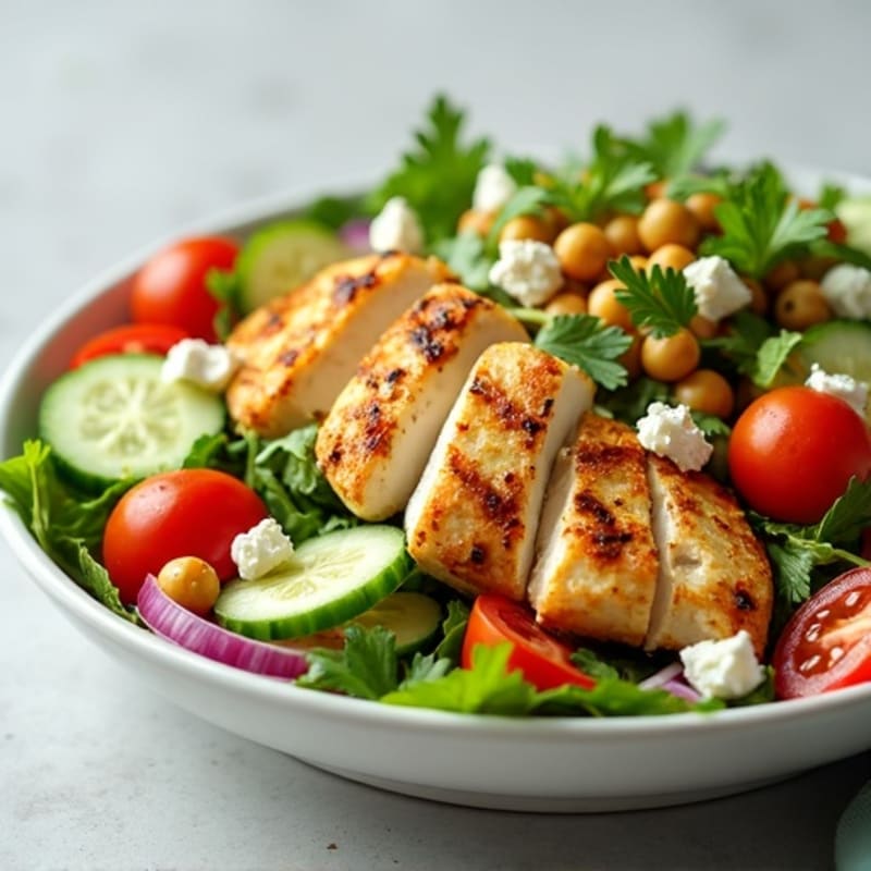 Crisp Cucumber Tomato Feta Salad with Lemon Herb Dressing