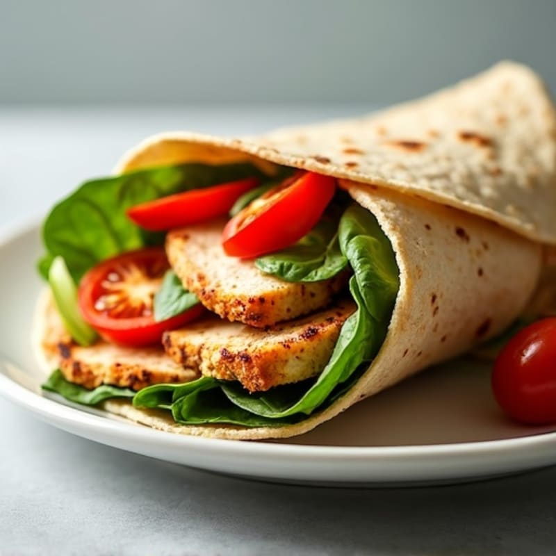 Grilled Chicken and Fresh Veggie Wrap