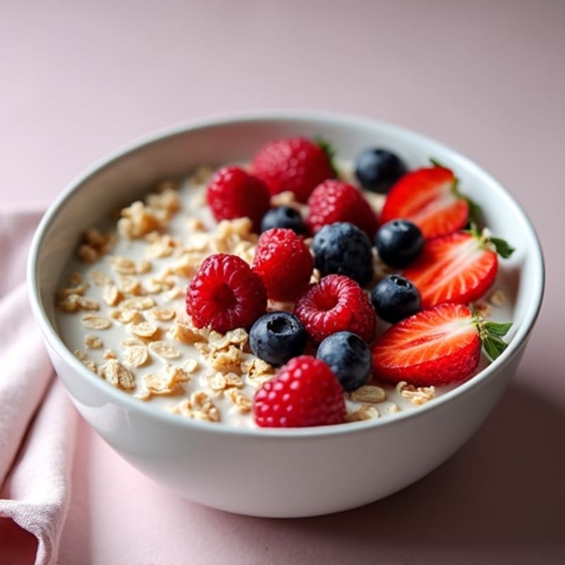 Creamy Berry Protein Oats