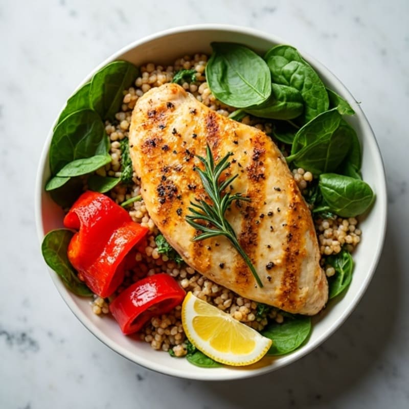 Herb-Roasted Chicken Quinoa Power Bowl