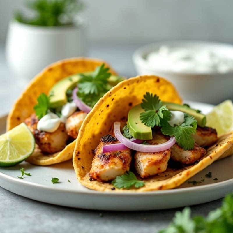 Cilantro-Lime Grilled Chicken Street Tacos