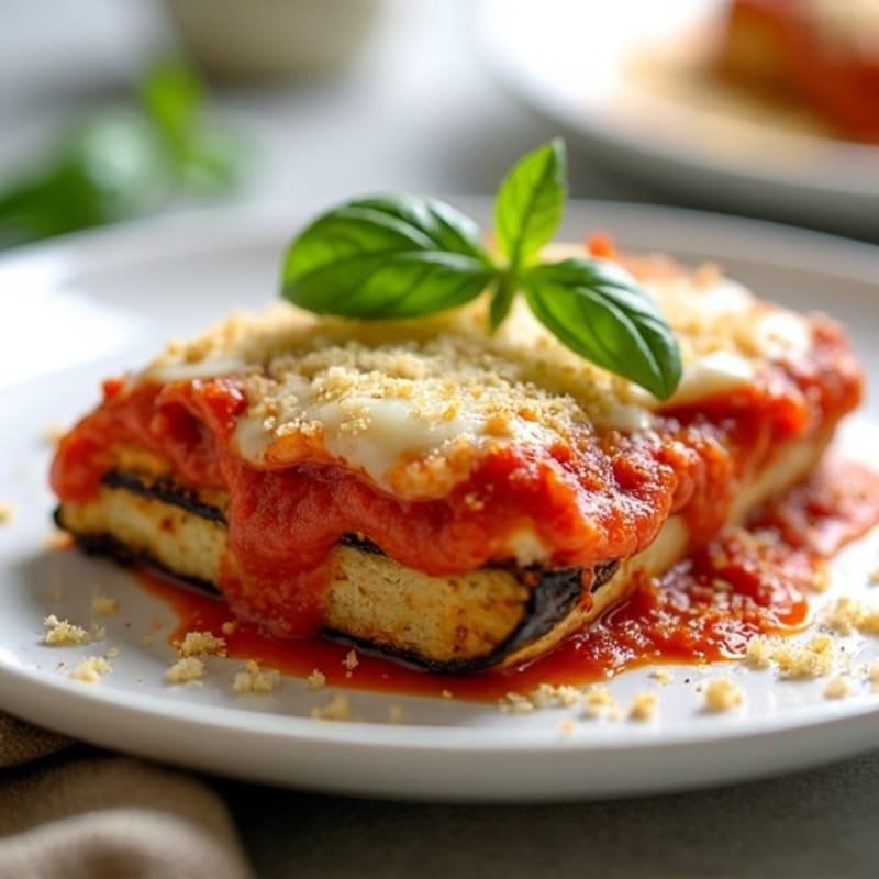 Hearty Baked Eggplant Parmesan